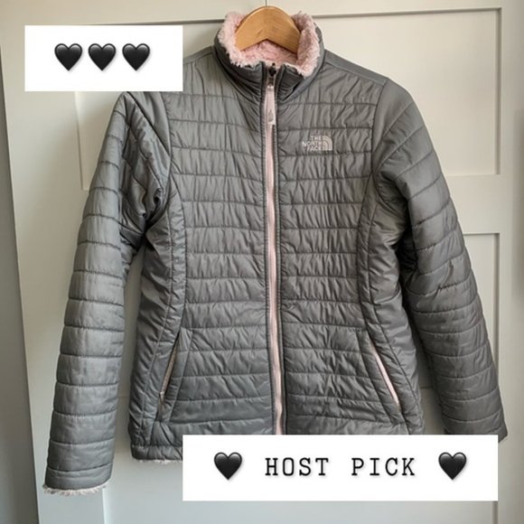 The North Face Other - 🖤HP🖤 NORTH FACE GUC Rev Girls Puffer Gry Pnk XL